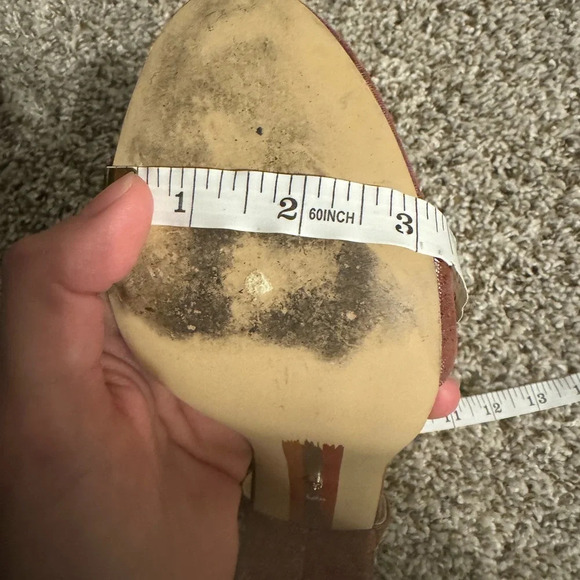 ✨ Sam Edelman‎ Yaro Block Heel Sandals Women’s 6.5 Brown Ankle Strap ✨ - Picture 7 of 7